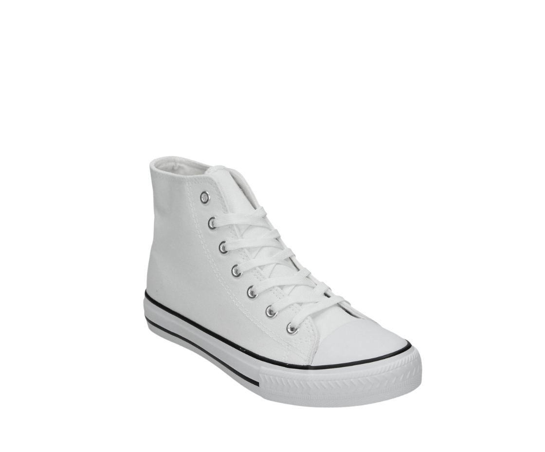 Leinenschuh Canvas weiß