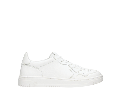 Ledersneaker weiß