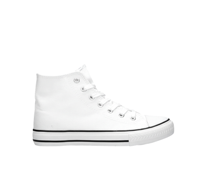 Leinenschuh Canvas weiß