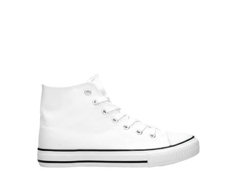 Leinenschuh Canvas weiß