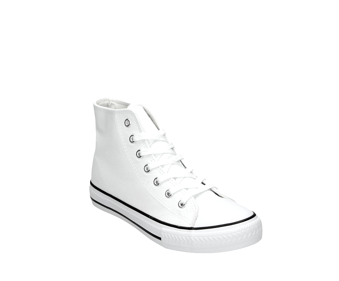 Leinenschuh Canvas weiß